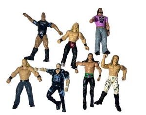7 Vintage 1990er Wrestling Action Figuren Rock Edge Bigelow Shawn Michaels Savage - Bild 1 von 9