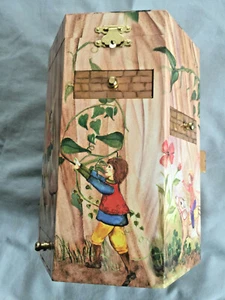 Joyero Hexágono Hadas Tapa Abatible 6 Cajones Pájaros Diseño Hadas y Flores - Imagen 1 de 10