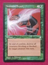 Magic The Gathering ICE AGE VENOMOUS BREATH single green card MTG
