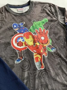 VTG Marvel Avengers Age Of Ultron Long Sleeve T Shirt Boys Size XXL 18 Graphic - Picture 1 of 9