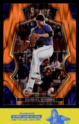 2023 Panini Select Gabriel Hughes Orange Flash Prizm card #159 Colorado Rockies - Image 1 of 2