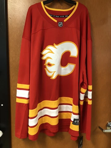 Men's 5XL Fanatics Branded Red Calgary Flames Home Breakaway Jersey Cover