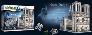 Wrebbit 3D Puzzle - Castles & Cathedrals - Paris - Notre Dame - 830 Pieces - Picture 1 of 11