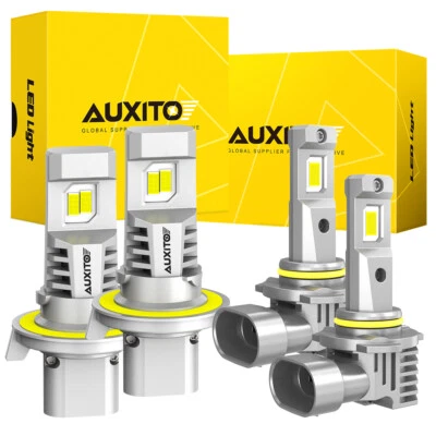 AUXITO Combo H13 9008 LED Headlight 9145 Fog Lights For Ford F-150 04 05 06-2014 - Image 1 of 4