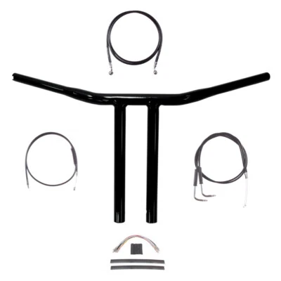 Kit de manillar Chopper T 2004-2013 Harley-Davidson Sportster 1 1/4" negro 12" Foto 1 de 2