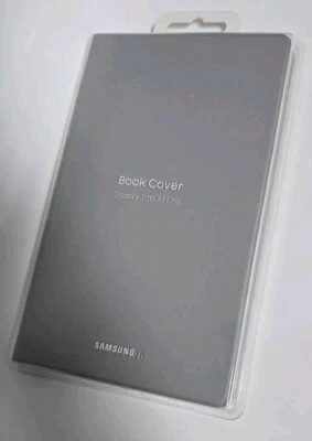 Genuine Samsung Galaxy Tab A7 Lite Book Case Cover Silver - Image 1 of 2