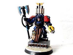 A12 WARHAMMER SPACE MARINES  ARMY - PAINTED SPACE HULK LIBRARIAN - Picture 1 of 5