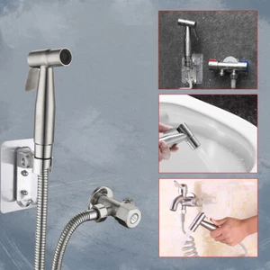 Hand Bidet WC Jet Spray Muslim Hygienisch Shattaf Dusche Duschset Chrom - Bild 1 von 21