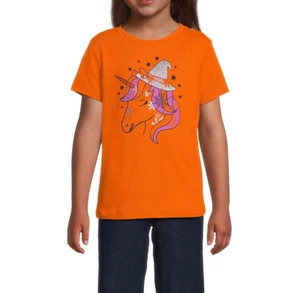 Wonder Nation Girls Halloween Unicorn Short Sleeves Tee XXL (18) - Picture 1 of 1
