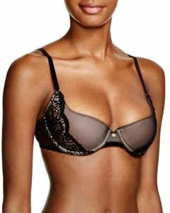 Natori Hype Demi Contour Underwire Bra 733117 Black Size 32D NWT - Picture 1 of 5