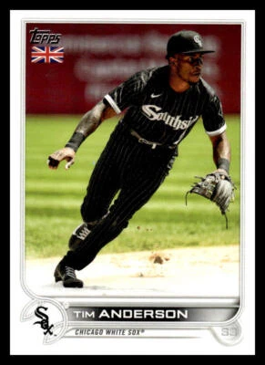 2022 Topps UK Edition Tim Anderson   157 Chicago White Sox - Image 1 of 2