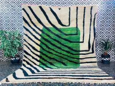 Wool Moroccan Rug, Beni Ourain Rug, Large Area Rug, Handmade Rug, Berber Carpet, - Image 1 of 4