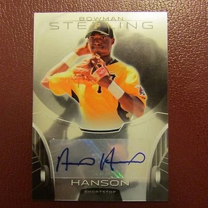 Alen Hanson 2013 Bowman Sterling Autograph Pirates Prospect Auto - Picture 1 of 3