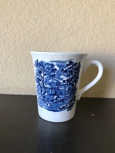 One Liberty Blue Colonial Staffordshire Monticello - Picture 1 of 4