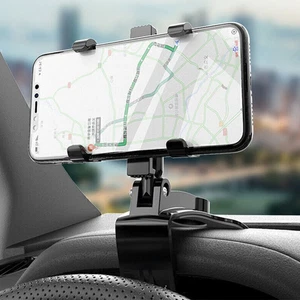 Car Mobile Phone Mount 360 Degree Rotating Rearview Mirror Navigation Bracket - Picture 1 of 6