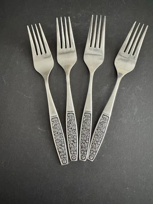 Lote de 4 horquillas de acero inoxidable SILHOUETTE vintage Japón Foto 1 de 4