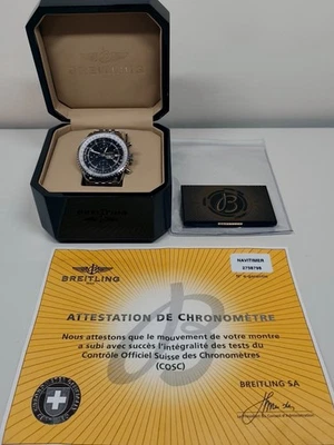 Breitling Navitimer Men's A24322 Black Dial, Stainless Steel Bracelet Box & Docs - Image 1 of 4