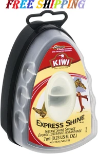 KIWI Express Shine Instant Shine Sponge Neutral (Clear) 0.23 fl oz free shipping - Picture 1 of 1