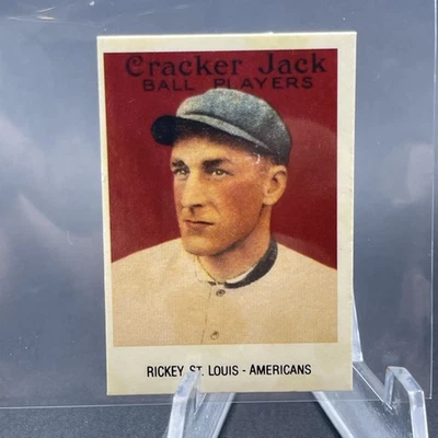 1915 Borden Reprint 1993 Branch Rickey Cracker Jack #12 St. Louis Browns NM - Image 1 of 2