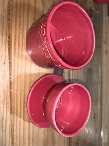 The Original Butter Bell Crock In Red by L. Tremain Ceramic Dish 2009 - Picture 1 of 5