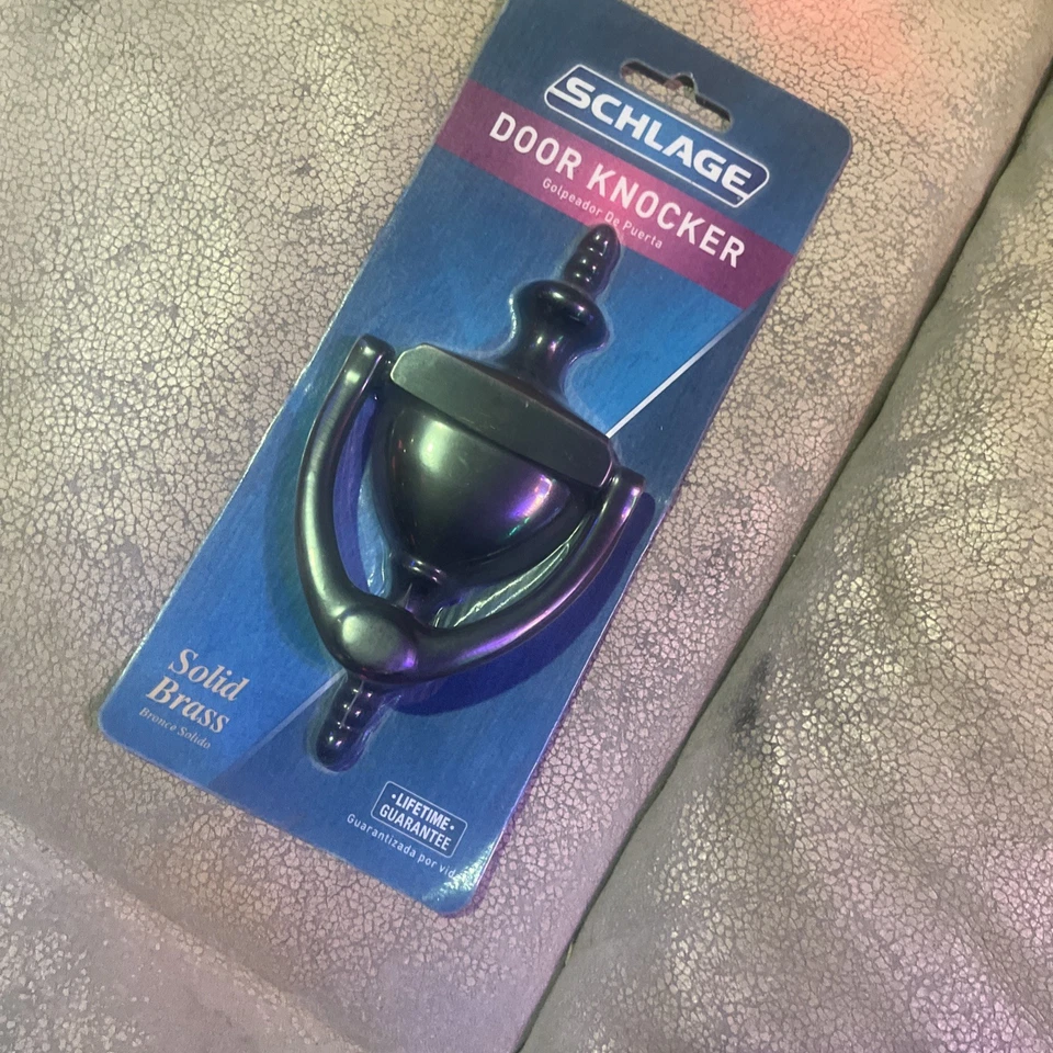  Golpeador de puerta Schlage de latón macizo modelo SC2-3125-605...Cromo Foto 1 de 1