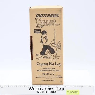 Figura de acción Captain Peg Leg completa Fighting Furies Sears Matchbox NUEVA SIN USAR, EN CAJA Foto 1 de 4