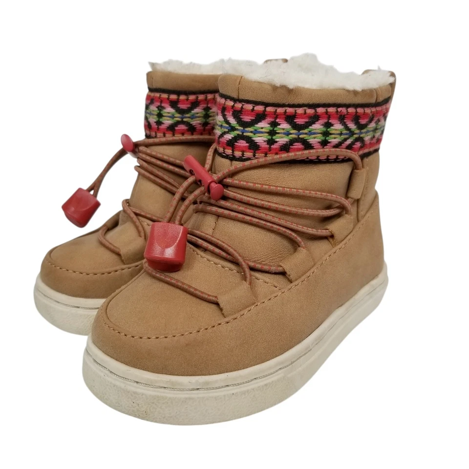 TOMS ребенка ясельного возраста унисекс девочек альпийский зимние повседневные ботинки желтовато-коричневый размер 5  - Изображение 1 из 4