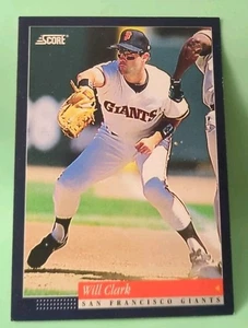 1994 Score - Will Clark #10 - San Francisco Giants  - Picture 1 of 2