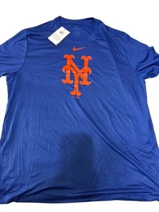 New York Mets Nike Dri Fit Authentic Collection Wicking Work Out Shirt XXL - Picture 1 of 5