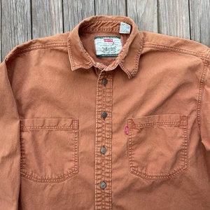Vintage Levis Hemd Herren Rost Denim Langarm Medium WPL 423 Metallknöpfe 90er - Bild 1 von 10