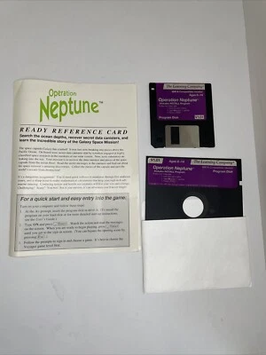 Operation Neptune PC Game IBM Tandy 3.5" 5.25" Discs 1992 - Image 1 of 4