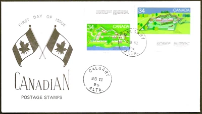 🍁Canada  #1052/1055   "CANADIAN FORTS"    Brand New 1985  Special Event Cachet - Image 1 of 2
