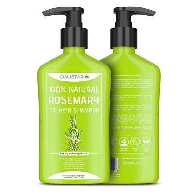 Rosemary Oil Shampoo-(100% Natural)-For Dandruff, Frizzy, Dry,Damaged Hair-380ml — 第 1/4 张图片