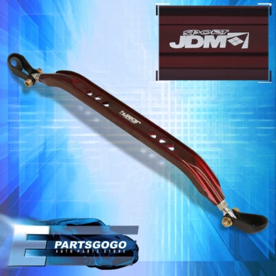For 97-01 Mitsubishi Mirage Red Aluminum Front Lower Strut Bar Stabilizer Brace - Image 1 of 3