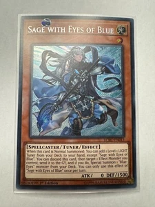 YUGIOH Sage with Eyes of Blue Secret Rare 1st Edition LCKC-EN015 - Picture 1 of 1
