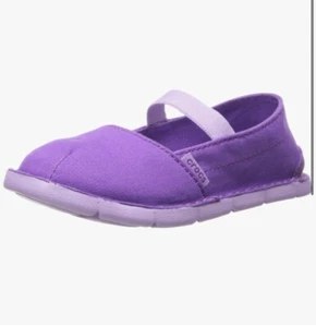 Crocs Mädchen Sandale Schuhe Größe C9 Lila Cabo Mary Jane PS - Bild 1 von 8