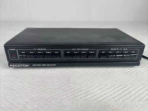 Recoton Amplified Video Switcher v627 view record organize - Picture 1 of 4