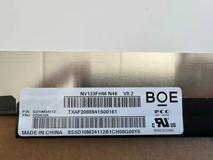 OEM Lenovo 02DA359 NV133FHM-N46 V8 BOE 13.3" FHD AG IPS Panel Source D-IC change - Picture 1 of 3