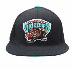 Vancouver Grizzlies Mitchell & Ness Hardwood Classics Fitted Hat Black Teal