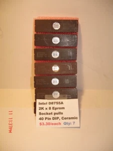 INTEL D8755A, 2K X 8 EPROM CERAMIC 40 PIN, GEBRAUCHT - Bild 1 von 1
