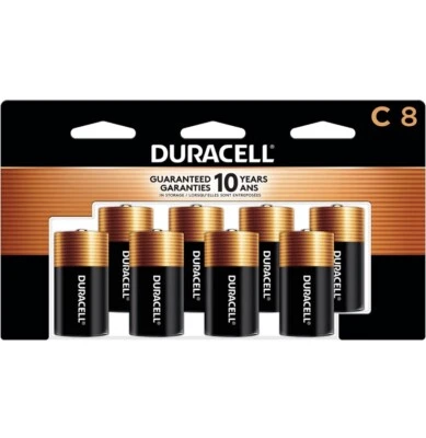 NEW Duracell - Copper Top C Alkaline Batteries 1.5V / 8 pack - Image 1 of 2