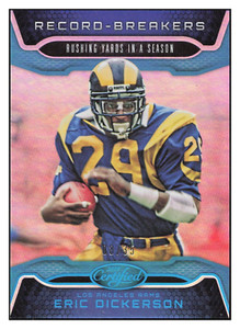 2019 Panini Certified Record Breakers Mirror Teal Eric Dickerson #RB-ED #8/35