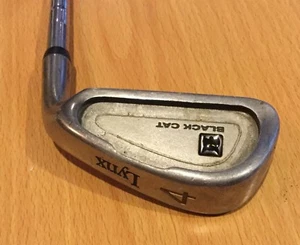Lynx Original Black Cat Single 4 Iron With Stiff Steel Shaft - Picture 1 of 4