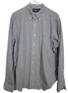 Polo Ralph Lauren Men's Classic Fit Dress Shirt Size 16.5 36/37 Pin Striped - Picture 1 of 5