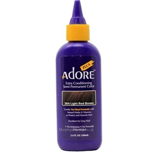 Adore Plus Extra Conditioning Hair Semi-Permanent Color #364 Light Red Brown 3.4 - Picture 1 of 1