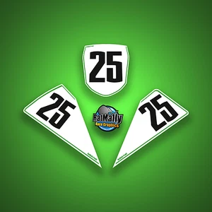 RACE NUMBER BOARDS - TO FIT KAWASAKI ZX-10R 2016> WRAP TRACK STICKERS (RatMally) - Picture 1 of 1