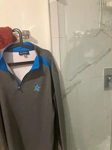Dallas Cowboys licensed half zip shirt sweatshirt adult men's 2xl XXL NEW - Picture 1 of 2