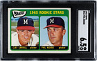 1965 Topps Baseball #461 PHIL NIEKRO Rookie Card RC SGC 6.5 CENTERED Mil Braves. rookie card picture