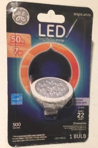 GE LED Indoor Floodlight 50W =7W Dimmable Light Bulb MR16 ENERGY STAR - Picture 1 of 3