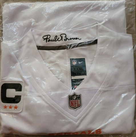 Joe Burrow Cincinnati Bengals 2023-24 4 Star Captain Patch Jersey White Cover